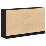 Sideboard Black Oak 120 x 30 x 70 cm Engineered Wood 3333072