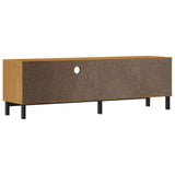 TV Cabinet with Glass Door FLAM 158x40x50 cm Solid Wood Pine 357821