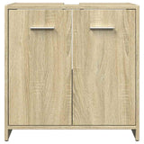 Bathroom Sink Cabinet Sonoma Oak 60x33x60 cm Engineered Wood 849604