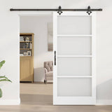 Sliding Door ORKDAL White and Black 93 x 202 cm 3332204