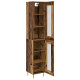 Highboard 2 pcs Old Wood Glass 3415746