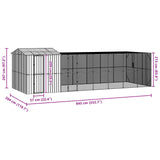 Bird Cage Anthracite 845 x 304 x 247 cm Galvanised Steel 3325167