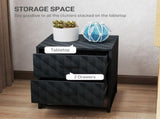 Bedsides Set of 2, Modern Bedside Nightstand with 2 Drawers, Bedside Cabinet Sofa Side T3398P344439