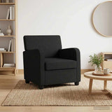 Armchair Black Fabric 42043395