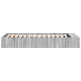 Bed Frame without Mattress Grey Sonoma 90x190 cm Single 3280620