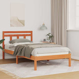 Bed Frame Brown 80 x 200 cm Solid Pine Wood 872346