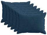 Cushion Cover 6 pcs HOUTEN Navy Blue 60 x 60 cm Corduroy 920738