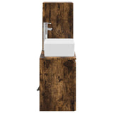 Bathroom Furniture Set 2 pcs Smoked Oak 33 x 34.5 x 100 cm 3406128