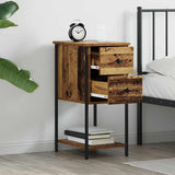 Bedside Cabinet 2 pcs Old wood 32 x 42 x 70 cm Engineered wood 871286