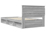 Bed Frame with Drawer Grey Sonoma 90 x 190 cm Solid Pine Wood 3410133