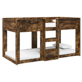 Bunk Bed for Kids Smoked Oak 75 x 190 cm Engineered Wood 3410391