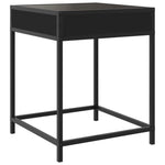 ZNTS Coffee Table with Infinity LED Black 40x40x51 cm 847672