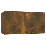 10 Piece TV Cabinet Set Smoked Oak Engineered Wood 3120215