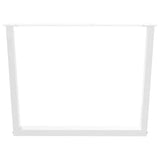 Dining Table Legs V-Shape 3 pcs White 100x cm Steel 4012673