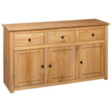 Sideboard 135x40x80 cm Solid Pinewood Panama Range 282703