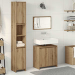 ZNTS 3 Piece Bathroom Furniture Set Artisan Oak Engineered Wood 3328566
