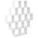 Wall Shelf White 120 x 20 x 136 cm Engineered Wood 8012156