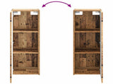Bathroom Furniture Set 2 pcs Old Wood 33 x 34.5 x 100 cm 3406121