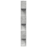 Room Divider Bookcase 6-Tier Concrete Grey 70x24x193 cm Engineered Wood 858087
