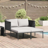 Sunbed Anthracite 153 x 115 x 69.5 cm Powder-Coated Steel 42004134