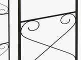 Decorative Garden Arch, with Gate - Black T3398P317762
