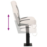 Foldable Boat Seat 1 Set Low Backrest with Fixing Strap 3284293