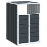 Wheelie Bin Storage for Single Bin Anthracite 72x81x115 cm Steel 4006173