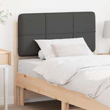 Upholstered Headboard Brown and Dark Grey 90 cm Solid Pine Wood 880144