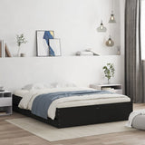 Bed Frame with Drawers without Mattress Black 140x200 cm 3207274