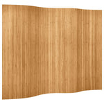 Room Divider Bamboo Natural 250x165 cm 241668
