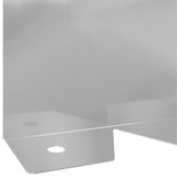 Lawn Edging 30 pcs 102 x 10 x 4 cm Steel Silver 8008759
