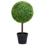 Artificial Boxwood Plant with Pot Ball Shaped Green 71 cm 336508