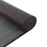 Rug Rectangular Dark Brown100x1000 cm Bamboo 376971