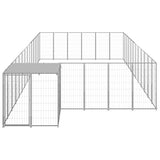 Dog Kennel Silver 22.99 m Steel 3082223