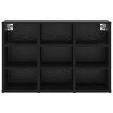 Shoe Cabinet Black Oak 77.5 x 30 x 51 cm Engineered Wood 875208