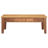 Coffee Table Brown 110 x 55 x 40 cm Solid Mango Wood 42003315