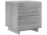 Bedside Cabinet Grey Sonoma 33.5 x 34.5 x 50 cm Engineered Wood 8011399