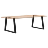 Dining Table Legs V-Shape 2 pcs Black 100x cm Steel 4012580