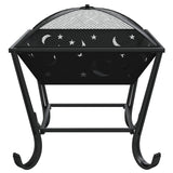Fire Pit with Poker 50 cm XXL Steel 360065