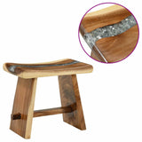 Shower Stool Natural 50 x 30 x 44 cm Solid Suar Wood 42015924