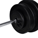 Weight Bench with Weight Rack, Barbell and Dumbbell Set 60.5kg 275363