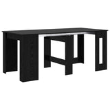 Dinning Table 180 x 85 x 75 cm Engineered Wood Black Oak 3424940