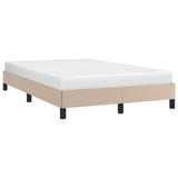 Bed Frame without Mattress Cappuccino 120x190 cm Small Double Faux Leather 379501