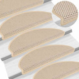 Stair Mats Self-adhesive Sisal-Look 30 pcs 65x21x4 cm Berber 3365881
