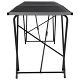 Folding Pasting Table MDF and Aluminium 300x60x78 cm 140718