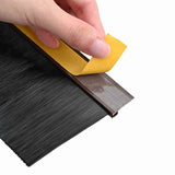Self-adhesive Door Brush Seals 12 pcs Brown 100 cm 42019424