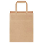 ZNTS Paper Bags 250 pcs with Handles Brown 18x8x22 cm 4101810