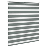 ZNTS Zebra Blind Dark Grey 130x100 cm Fabric Width 125.9 cm Polyester 4014111