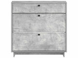 Shoe Cabinet EDE 78 x 24 x 103 cm Engineered Wood Concrete Grey 895998