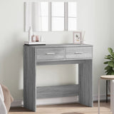 Dressing Table with Mirror Grey Sonoma 80x39x80 cm 840707